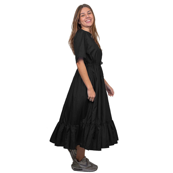 Tikima Lioni Grooming Shirt Black XL – Long Protective Dress, Lightweight Fabric