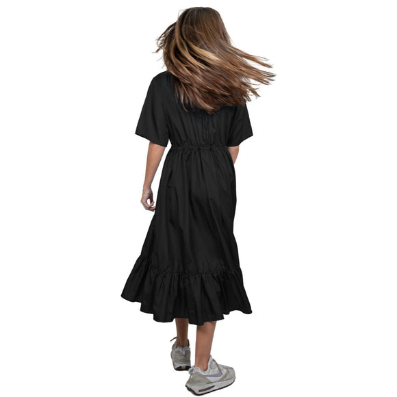 Tikima Lioni Grooming Shirt Black XL – Long Protective Dress, Lightweight Fabric