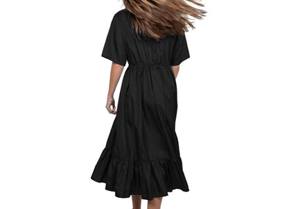 Tikima Lioni Grooming Shirt Black XL – Long Protective Dress, Lightweight Fabric