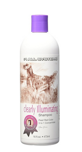 1 All Systems Clearly Illuminating Shampoo – Brightening Formula, Suitable for All Coat Types, 473ml