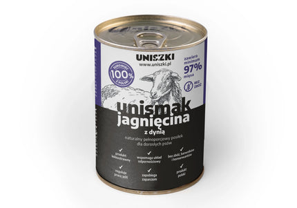 Uniszki UNIsmak Lamb with Pumpkin Wet Food – Grain-Free, 410g, Premium Protein Recipe