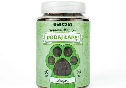 Uniszki Give Me Your Paw Venison Dog Treats – Soft, High-Protein Training Snacks, 150g