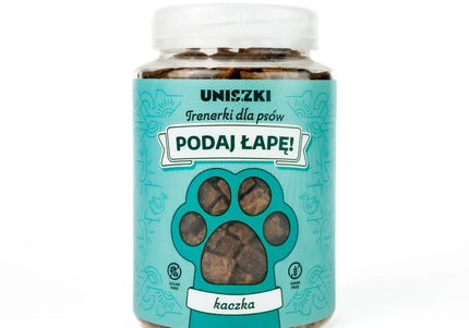 Uniszki Give Me Your Paw Duck Treats – Soft Training Snacks, 150g Resealable Pack