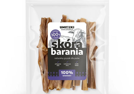 Uniszki Sheepskin Natural Chew – Single-Ingredient Snack, 100g Pack