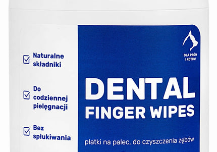 Recovital Dental Finger Wipes – Convenient Tooth Cleaning Pads, 50 Pack