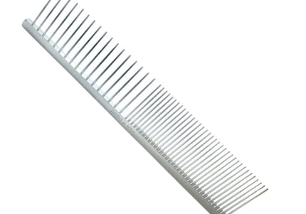 HPP Metal Grooming Comb – 50/50 Spacing, 3.8cm Teeth, 19.8cm Durable Design