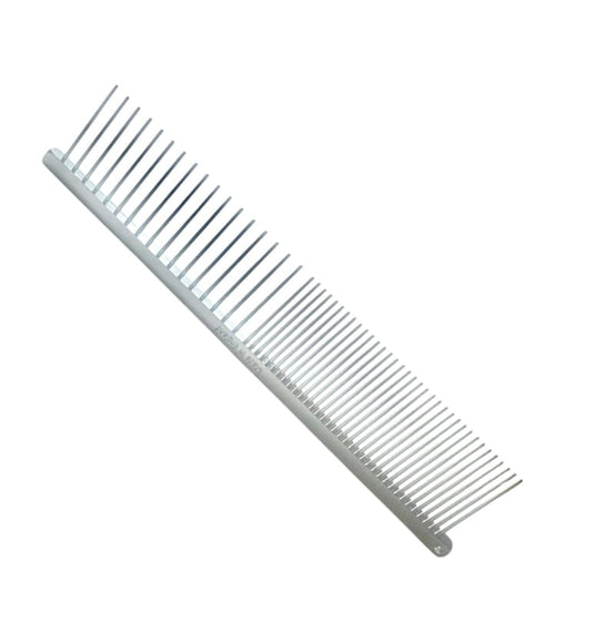 HPP Metal Grooming Comb – 50/50 Spacing, 3.8cm Teeth, 19.8cm Durable Design