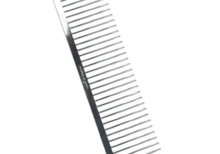 HPP Metal Grooming Comb – Wide Tooth Spacing, 18.6cm Length, Durable Design