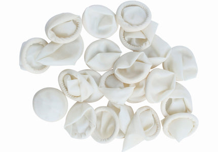 Chadog Latex Finger Cots – Small Size, 100 Pack, Flexible Protection for Trimming Tasks