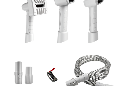 Shernbao Vacuum Grooming Brush Kit – Multi-Tool Set with Brushes and Trimmers, Efficient Hair Collection