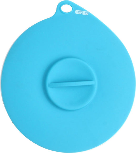 Dexas Flexible Suction Lid – Silicone Self-Sealing Food Can Cover, Blue, Reusable and Airtight