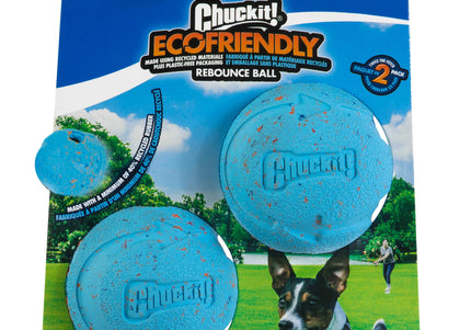 Chuckit! Ecofriendly Rebounce Rubber Ball – Treat-Dispensing, Durable 2 Pack