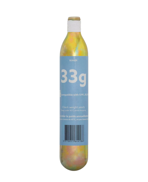 Seaver SAFEFIT CO2 Cartridge – 33g Gas Refill for Airbag Riding Vest, Reliable Performance