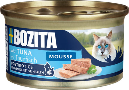 Bozita Mousse Tuna – Soft Gourmet Cat Food with Real Tuna, 85g Portion