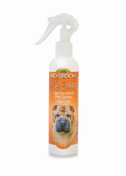 Bio-Groom So Stinky Odor Remover Spray – Unscented, Fast-Acting Formula, 236ml