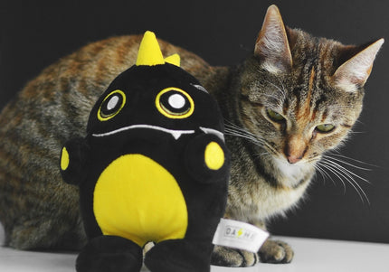 Dashi Nero Plush Toy 16cm – Soft Squeaky Black Creature, Durable and Engaging