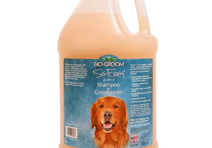 Bio-Groom So-Easy 2-in-1 Shampoo and Conditioner – Gentle Cleansing Formula, 3.8L