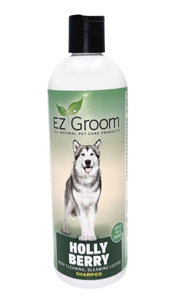 EZ-Groom Holly Berry Shampoo – Deep Cleansing, Shine-Boosting Formula with Apple Pie Cinnamon Scent, 473ml