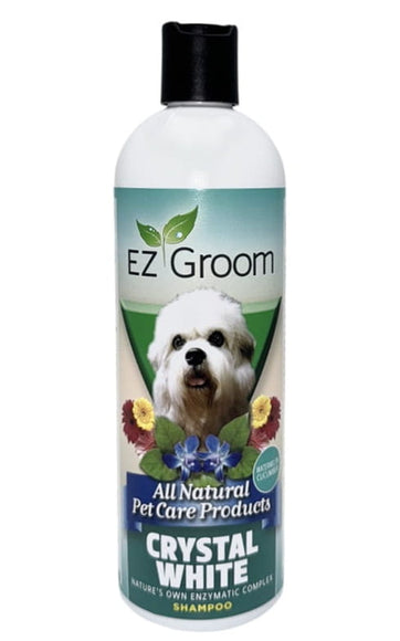 EZ-Groom Crystal White Enzyme Shampoo – Watermelon Cucumber, Enhances White Coat, 473ml