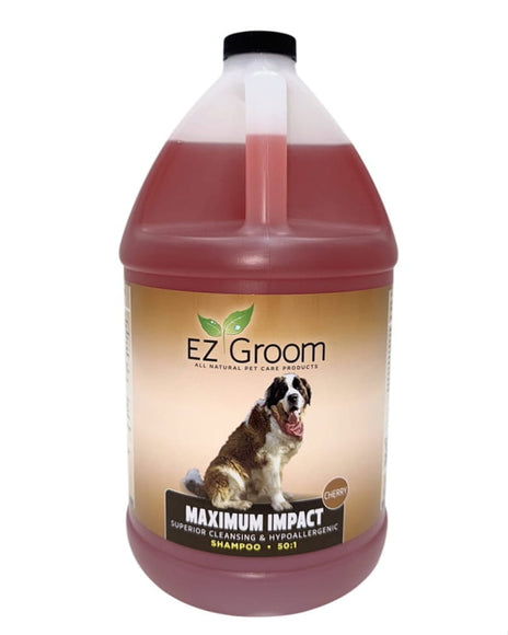 EZ-Groom Maximum Impact Shampoo Cherry – Hypoallergenic Deep Cleansing Formula, 50:1 Concentrate, 3.8L