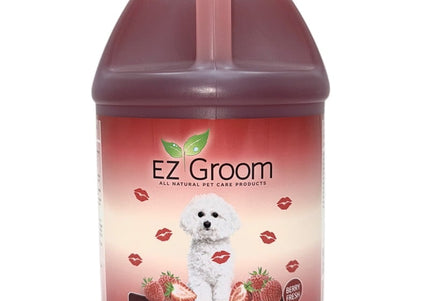 Ez-Groom Strawberry Kisses Shampoo – Berry Fresh Cleansing, Soothing, Hypoallergenic Formula, 3.8L