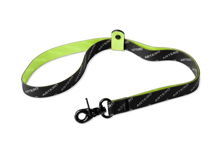 Artero Nilo Black PVC Grooming Loop – Waterproof Leash, 2cm Wide, 50cm Long, Black and Green