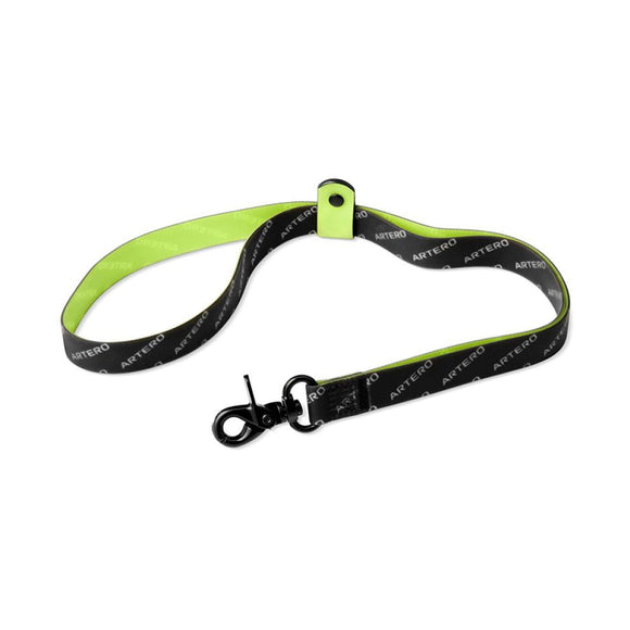 Artero Nilo Black PVC Grooming Loop – Waterproof Leash, 2cm Wide, 50cm Long, Black and Green