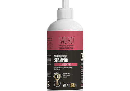 Tauro Pro Line Ultra Natural Care Volume Boost Shampoo – Volumizing Formula, 1L Bottle