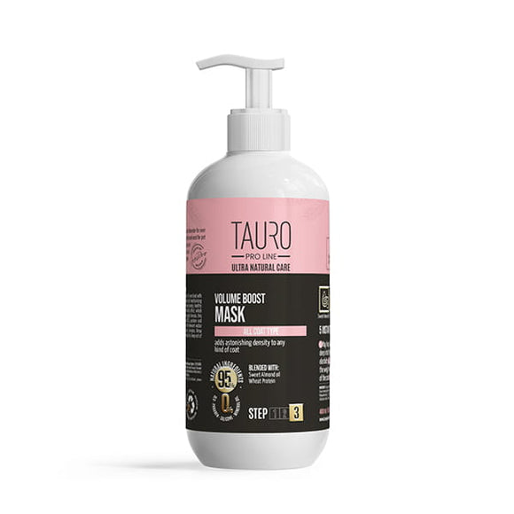 Tauro Pro Line Ultra Natural Care Volume Boost Mask – Volumizing Conditioner, 400ml, Lightweight Formula