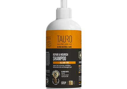Tauro Pro Line Ultra Natural Care Repair & Nourish Shampoo – Rebuilding Formula, 400ml