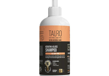 Tauro Pro Line Ultra Natural Care Keratin & Gloss Shampoo – Rebuilding Formula, 1L