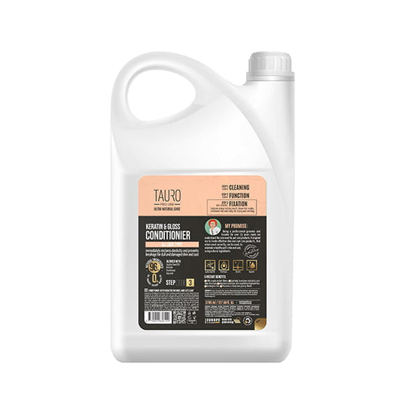 Tauro Pro Line Ultra Natural Care Keratin & Gloss Conditioner – Rebuilding, 3.78L