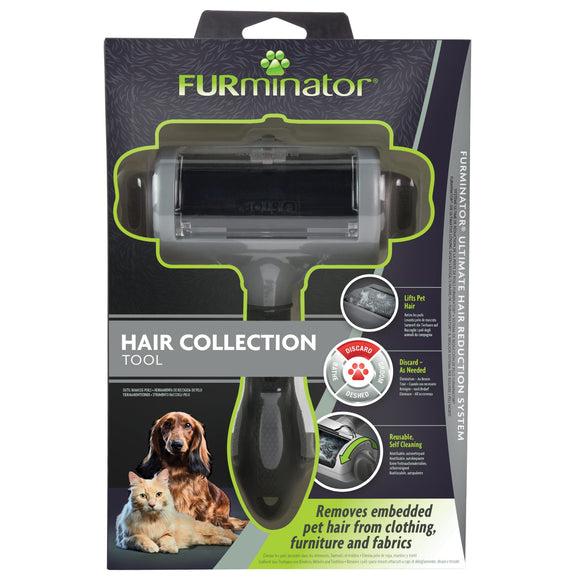 Furminator Hair Removal Roller – Reusable Cleaning Tool with Built-In Collection Container