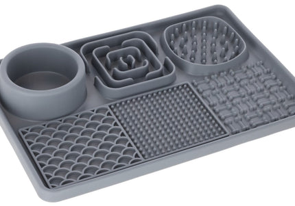 Kerbl Lick Mat XL – Silicone Textured Licking Surface, 30 x 20 cm, Easy-Clean Design