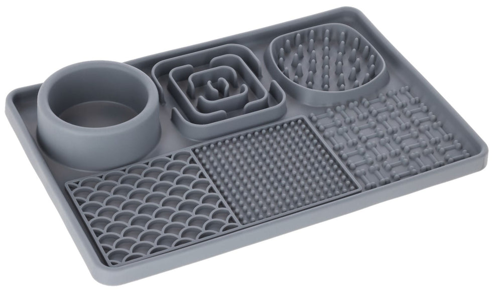Kerbl Lick Mat XL – Silicone Textured Licking Surface, 30 x 20 cm, Easy-Clean Design