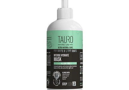 Tauro Pro Line Ultra Natural Care Intense Hydrate Mask – Moisturizing Conditioner for White and Light Coats