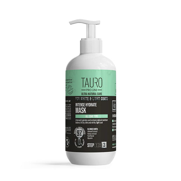Tauro Pro Line Ultra Natural Care Intense Hydrate Mask – Moisturizing Conditioner for White and Light Coats