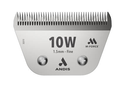 Andis M-Force UltraEdge No. 10W Fine Wide Blade – Magnetic Pressure, 1.5mm Precision Cut