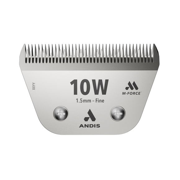 Andis M-Force UltraEdge No. 10W Fine Wide Blade – Magnetic Pressure, 1.5mm Precision Cut