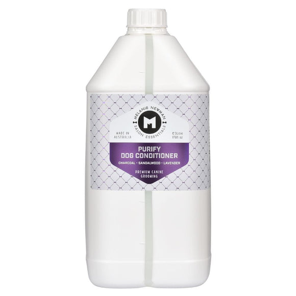 Melanie Newman Purify Dog Conditioner – Activated Carbon Cleansing Formula, 5L with Pump