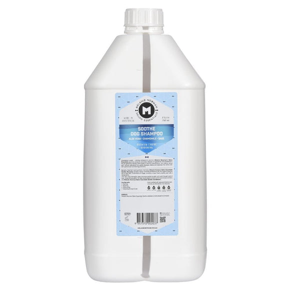 Melanie Newman Soothe Dog Shampoo 5L with Pump – Gentle Formula for Delicate Skin and Coat