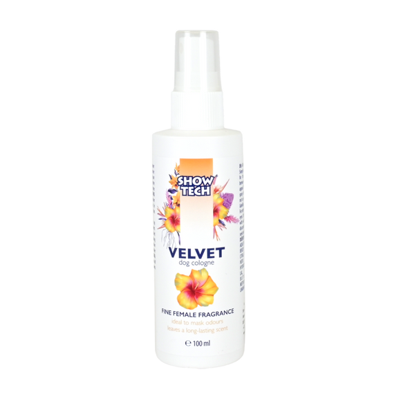 Show Tech Velvet Dog Cologne – Sweet Floral Perfume with Rose and Spicy Notes, 100ml