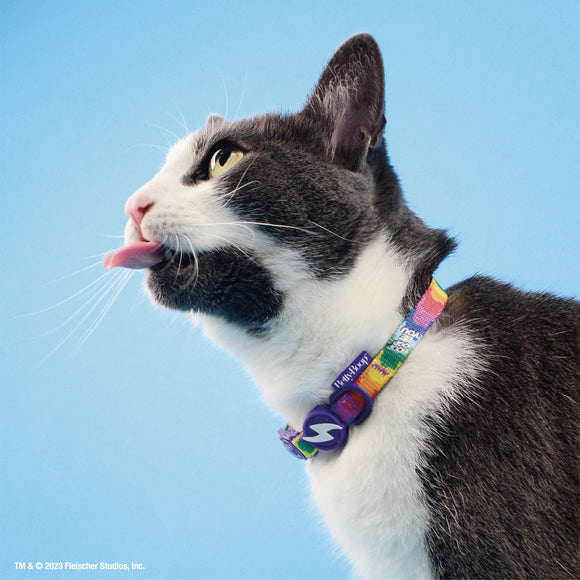 Dashi Betty You Cat Collar – Multicolor Betty Boop Pattern, Adjustable and Durable Design