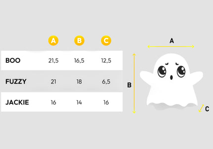 Dashi Halloween Plush Toy Boo – Soft Ghost Dog Stuffed Animal, Festive Collectible