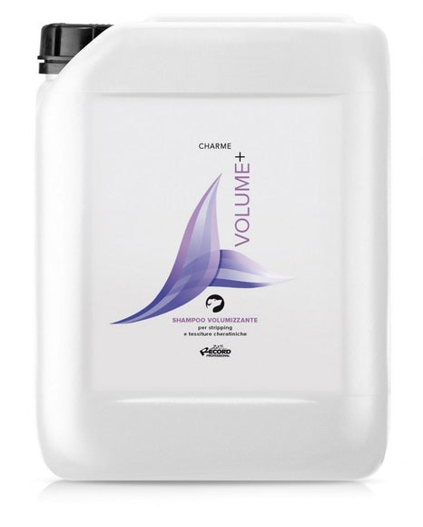 Charme Volume+ Shampoo – Concentrated 1:10 Formula, 5L, Enhances Coat Fullness and Body