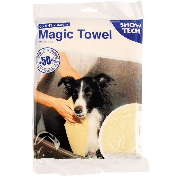 Show Tech Magic Towel 66x43cm – Super Absorbent Foam Drying Cloth, Quick-Dry Design