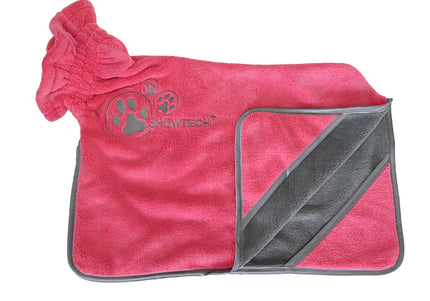 Show Tech Dry Dude Microfiber Bathrobe Towel – Quick-Drying, Candy Pink, Size S