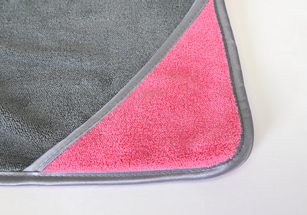 Show Tech Dry Dude Microfiber Bathrobe Towel – Quick-Drying, Candy Pink, M/L Size