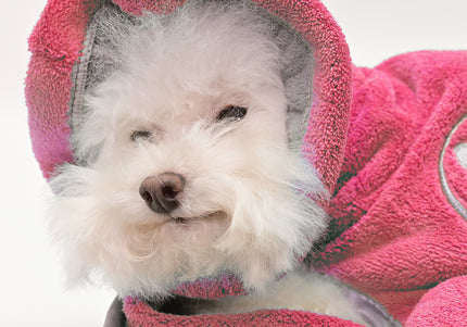 Show Tech Dry Dude Microfiber Bathrobe Towel – Quick-Drying, Candy Pink, Size S