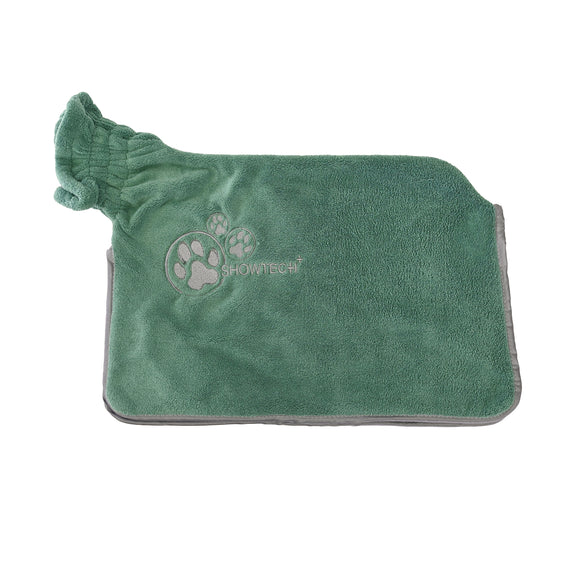 Show Tech Dry Dude Desert Sage Quick-Dry Microfiber Bathrobe Towel, Green, M/L Size